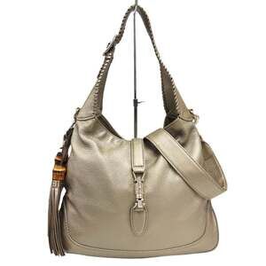 GUCCI Gold Leather Jackie Bag